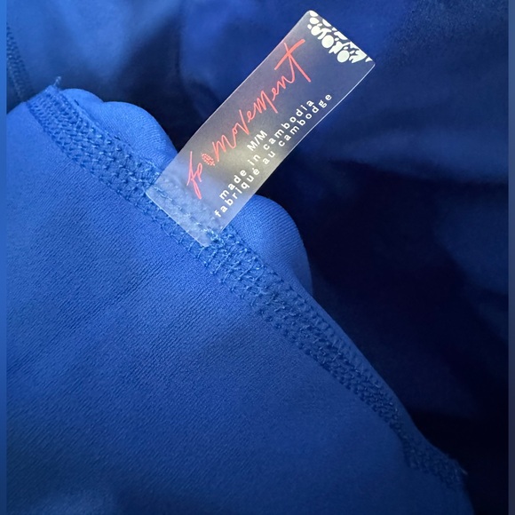 NWOT💙Free People Movement Never Better One-Piece Electric Cobalt - Picture 8 of 8
